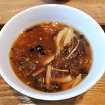 自然派中華 クイジン - こだわりランチ　副菜　茶碗蒸し きのこの餡かけ