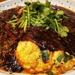 自然派中華 クイジン - カキとニラの卵焼き 麻辣ソース　