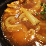 自然派中華 クイジン - 松茸とフカヒレのコラーゲンのあんかけ炒飯　　