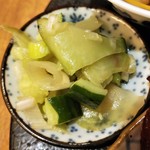 自然派中華 クイジン - 前菜　生搾菜と胡瓜の和え物