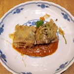 自然派中華 クイジン - 大貝､白子とゴルゴンゾーラのカダイフ巻揚げ　