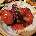 自然派中華 クイジン - 前菜　鱧のフリット ハイビスカスソース