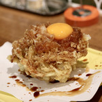 天ぷらスタンド KITSUNE - 海老と野菜のかきあげタレ