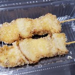 果菜彩 - 国産豚と玉ねぎの串カツ　200円