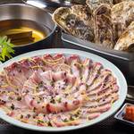 寿司割烹 八風 - おすすめ冬宴会プラン3,500円はぶりしゃぶ・ガンガン焼き・牡蠣チゲ鍋から選べる全6品。