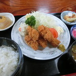 生そば川善 - カキフライ定食