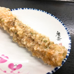 山下うどん - ちくわ天（100円）