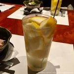 個室居酒屋 番屋 - ごろごろ凍らせレモンサワー（600円税別）