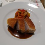 南部高原豚のチーズパン粉焼き