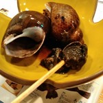 なみじ - 天ぷら定食に付いた黒バイ貝
