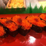 三喜寿司 - とびこ軍艦