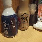 魚や一丁 - 卓上の調味料(2018.10.12)