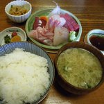 ふく丸 - 刺身定食（1,300円）