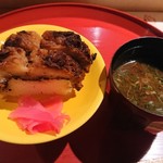 高辻 かもくら - 焼き鱧寿司！  赤だし