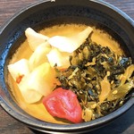 すずや - 定食の漬物