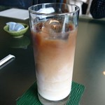 Oni Ha Soto Fuku Ha Uchi - 冷たい豆乳カフェオレ
