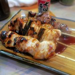 Takoyaki Yakitori Semmon Ten Waraku - ヘルシーやきとりねぎま￥70