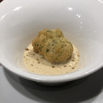MON CHARME par monsieurK - 北海道より真鱈の濃厚白子　洋風天麩羅ヴェニエ海の旨みソースで