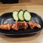 餃子と唐揚げの美味しいお店 肉玉屋 - 明太子あごおとし炙り！