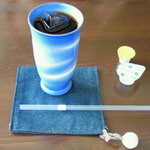 ここちカフェむすびの - 日替わりランチのアイスコーヒー