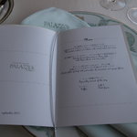 特別な日なので、昼時ですが、ディナーメニューに・・