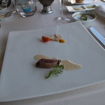 鮮魚とオマール海老のマリネ