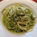 レストラン レジーナ - 舌平目とクルミ　ほうれん草のソースアーリオーリオ 　2018.11