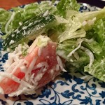 えぼし - 取り分けたしらすシーザーサラダ