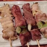 えぼし - 焼き鳥四種