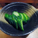 こよい寿司 - キュウリの漬け物