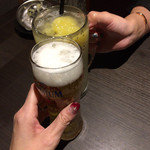 Koshitsu Izakaya Onza - グラスはプレモルだけど瓶ビールはスーパドライ