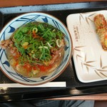 丸亀製麺 - 肉うどん並590円&チーズちくわ160円