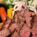 [Domestic Japanese black beef A5 rank “Ichibo” Steak]