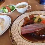 Restaurant Hibiki - ハンバーグセット 1280円 税込