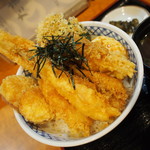 たま天 - 上天丼 ＆ 子持ちヤリイカ天