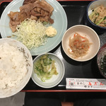 鳥ぎん - 日替わり定食  豚の生姜焼き 980円