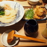 僕とうどんと鰹出汁 鰹さん - 鶏天ぶっかけ