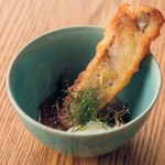 炸Itoyori蘑菇忌廉和裡考塔芝士的馬爾法蒂~加鮭魚子~