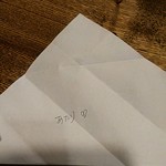 Takanchi No Ramen - 箸袋、あたり♡で50円引。ラッキー(^_^)v