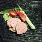 ニューヨークバー・シャンパンダイニング - ハーブとオレンジの香る鴨の小さなテリーヌ