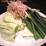 博多もつ鍋 やま中 - 追加用の野菜
