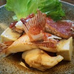 喜作 - アカジンミーバイ(スジアラ)の煮つけ