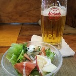 喜作 - お通しとオリオン生