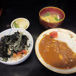 鳥仁 - ミニ鳥丼&ミニカレーセット