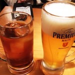 鳥貴族 - ウーロン茶＆プレモル