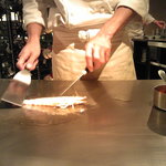 多喜 - 焼かれる車海老