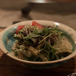 Kitashinchi Sugahara - 白菜と水菜のサラダ。