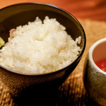 長谷川 稔 - 茗荷と生姜リゾットと筋子