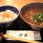 得正 - カレーうどんと玉子ライス