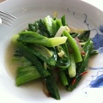 御田町 桃の木 - 自家製干し肉とおすすめ野菜の炒め物